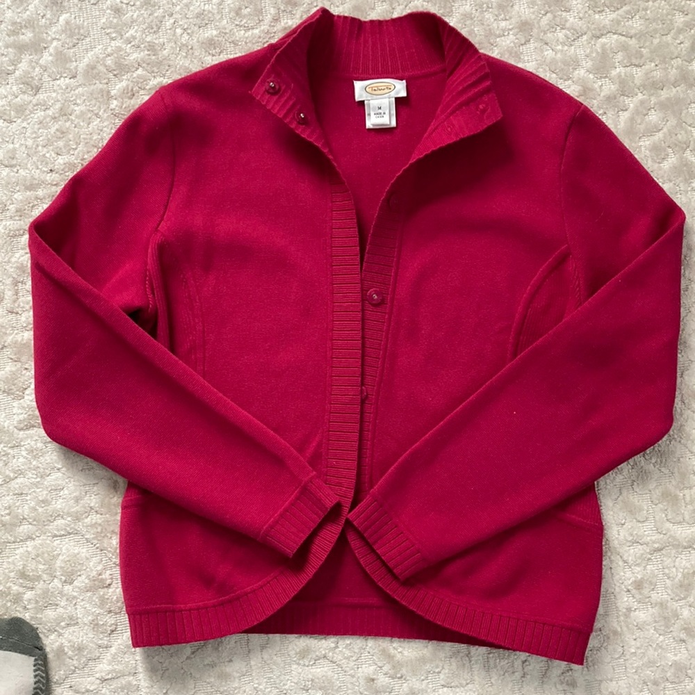 TALBOTS SNAP BUTTON CARDIGAN SIZE M
